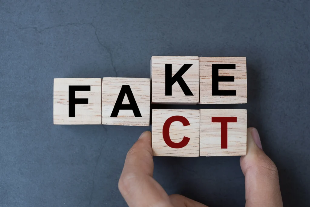 holzwürfle die FAKE und CHECK zeigen