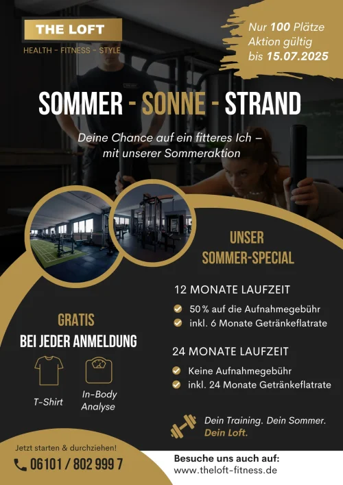 Sommeraktion The Loft 2025 Sommer Sonne Strand